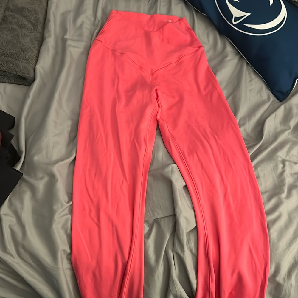 Aerie pink flare leggings
